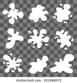 icon ink, set. dirt stains, drop, BLOB, splashing. vector illustration.