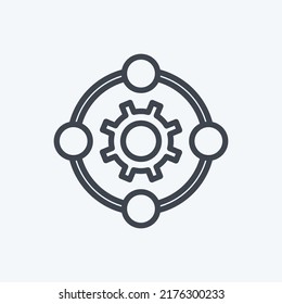 Icon Innovation. suitable for digital web symbol. line style. simple design editable. design template vector. simple symbol illustration