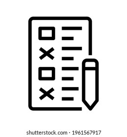Icon Input Survey With Style Outline