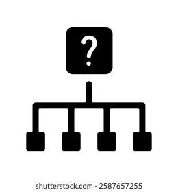 Icon a inquiry, isolated against a clean background.
