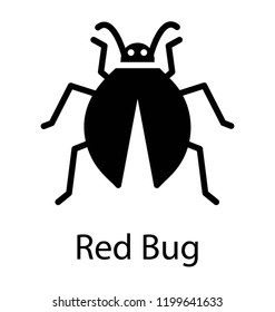 Icon of a insect having dots on back depicting ladybug