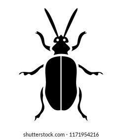 
Icon of a insect having four legs and antenna depicting water bug
