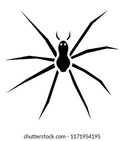 
Icon of a insect having long legs depicting widow spider
