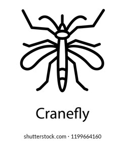 Icon of a insect having a needle on its face depicting mosquito
