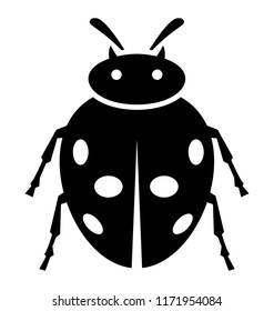 
Icon of a insect having six legs depicting red bug
