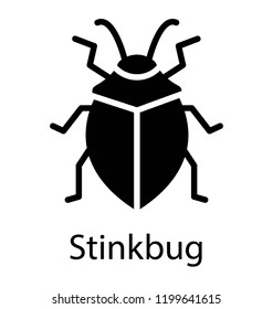 Icon of a insect having wings depicting stink bug