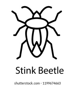 Icon of a insect having wings depicting stink bug