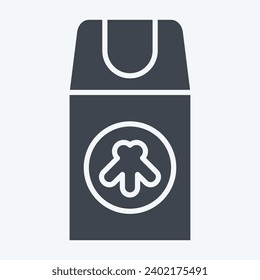 Icon Insect Repellant. related to Backpacker symbol. glyph style. simple design editable. simple illustration