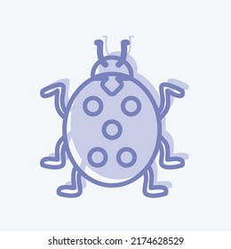 Icon Insect. suitable for garden symbol. two tone style. simple design editable. design template vector. simple symbol illustration