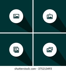 icon insert photo for Web and Mobile