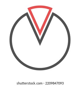 Icon installment payment for goods installments credit circle segment