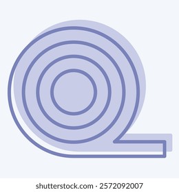 Icon Insulation. related to Fabric symbol. two tone style. simple design editable