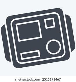 Icon Insulation Tester. related to Measuring symbol. glyph style. simple illustration