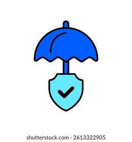 Icon a insurance, isolated against a clean background.