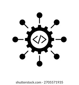 Symbol eine Integration, einzeln auf sauberem Hintergrund.