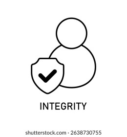 Icon a integrity, isolated against a clean background.