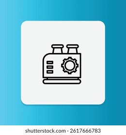 Icon of interconnected gears, symbolizing mechanical systems, teamwork, and industrial machinery.