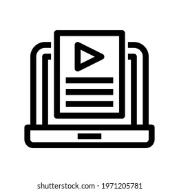 Icon Interface With Style Outline