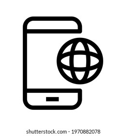 Icon Internet Banking With Style Outline