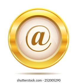 At icon. Internet button on white background. EPS10 vector. 