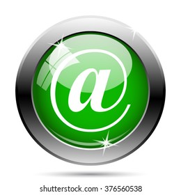 At icon. Internet button on white background. EPS10 vector.