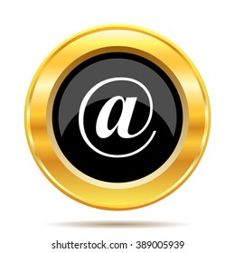 At icon. Internet button on white background. EPS10 vector.