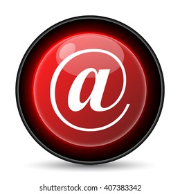 At icon. Internet button on white background. EPS10 vector