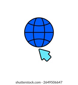Icon a internet, isolated against a clean background.
