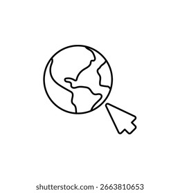 Icon a internet, isolated against a clean background.