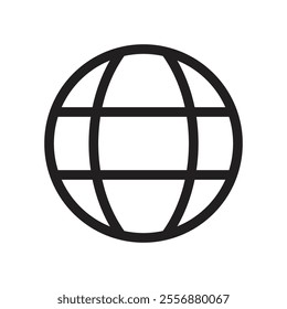 icon of internet signal. globe earth icon. account to change language on mobile phones, laptops, and other electronic devices that use screens or monitors