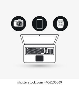 Icon of internet things design, vector illustration