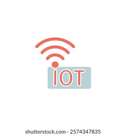 Icon a internet of things, isolated against a clean background.