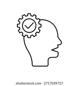 Ícone uma Interpretação, isolado contra um fundo limpo.
