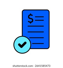 Icon a invoice, isolated against a clean background.