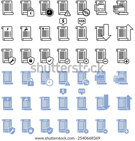 Icon Invoice Receipt Paper Billing Charge