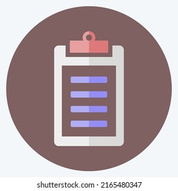 Icon Invoice. suitable for Education symbol. flat style. simple design editable. design template vector. simple symbol illustration