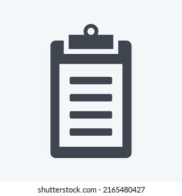 Icon Invoice. suitable for Education symbol. glyph style. simple design editable. design template vector. simple symbol illustration