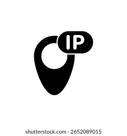 Ícone de um endereço ip, isolado em um plano de fundo limpo.
