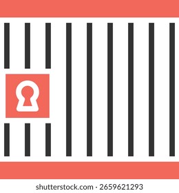 El icono de las barras de hierro es el símbolo universal y más directo de la prisión, el confinamiento o la detención, que lleva la idea de restricción de la libertad, el aislamiento y el castigo.