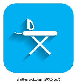 Icon of iron and ironing board