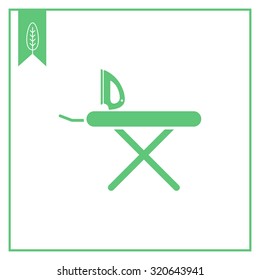 Icon of iron and ironing board