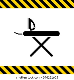 Icon of iron and ironing board