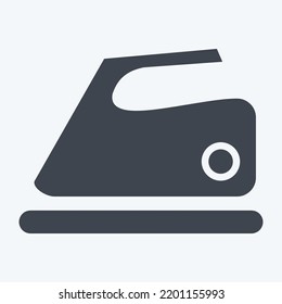 Icono Iron. adecuado para el símbolo educativo. estilo glifo. diseño simple editable. vector de plantilla de diseño. ilustración simple