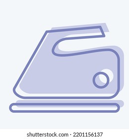 Icon Iron. suitable for education symbol. two tone style. simple design editable. design template vector. simple illustration