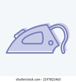Icon Iron. suitable for Kids symbol. two tone style. simple design editable. design template vector. simple illustration