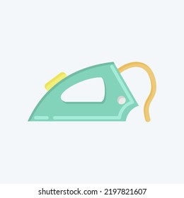 Icon Iron. suitable for Kids symbol. flat style. simple design editable. design template vector. simple illustration