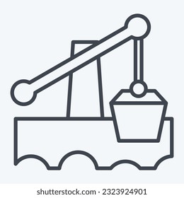 Icon Irrigation. related to Prehistoric symbol. line style. simple design editable. simple illustration