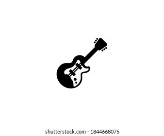 Guitar vector icon. Isolated guitar illustration