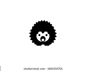 Hedgehog vector icon. Isolated Hedgehog illustration