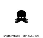 Octopus vector icon. Isolated octopus illustration